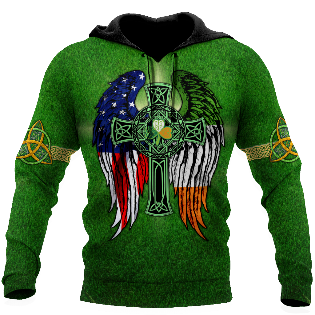 American By Birth - Irish By The Grace Of God 3D All Over Printed Unisex Shirts DQB02012101