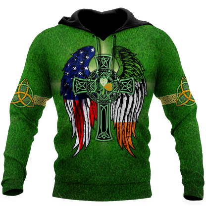 American By Birth - Irish By The Grace Of God 3D All Over Printed Unisex Shirts DQB02012101