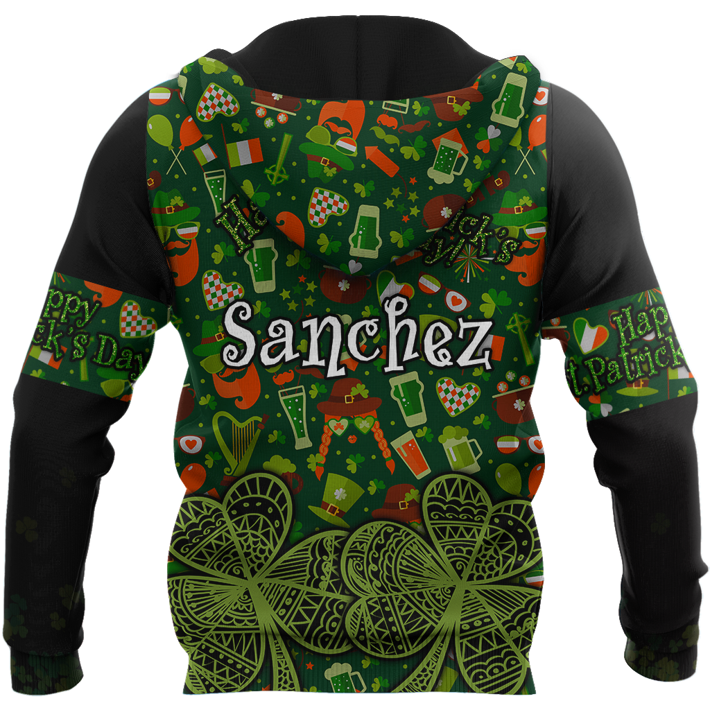 Customize Name Happy Patrick's Day Hoodie For Men And Women JJ02202102