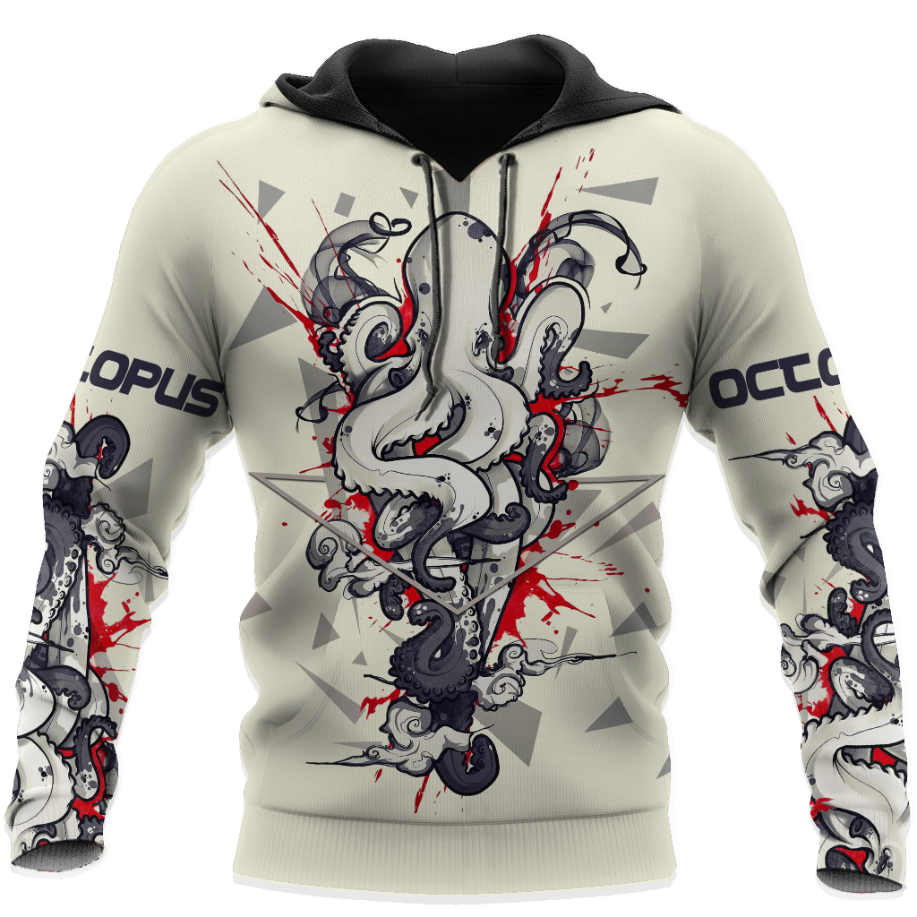 Premium Unisex Hoodie Octopus Vector Design ML