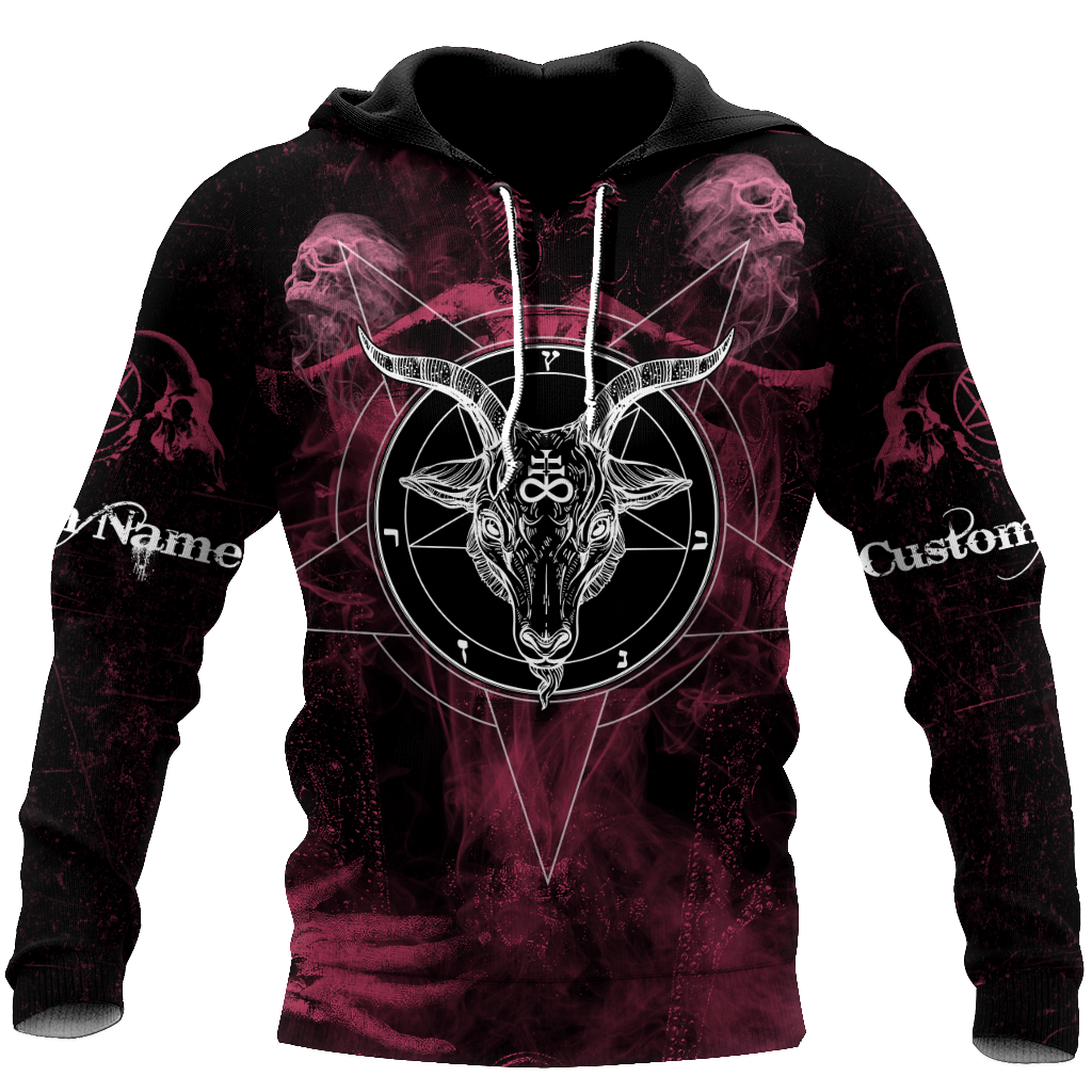 3D All Over Printed  Satanic Unisex Shirts Custom Name XT PD02022101