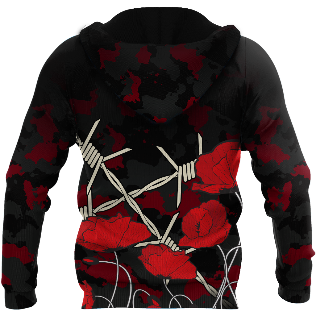 Premium Unisex Hoodie Remember Anzac Day ML