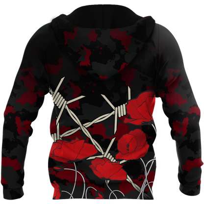 Premium Unisex Hoodie Remember Anzac Day ML