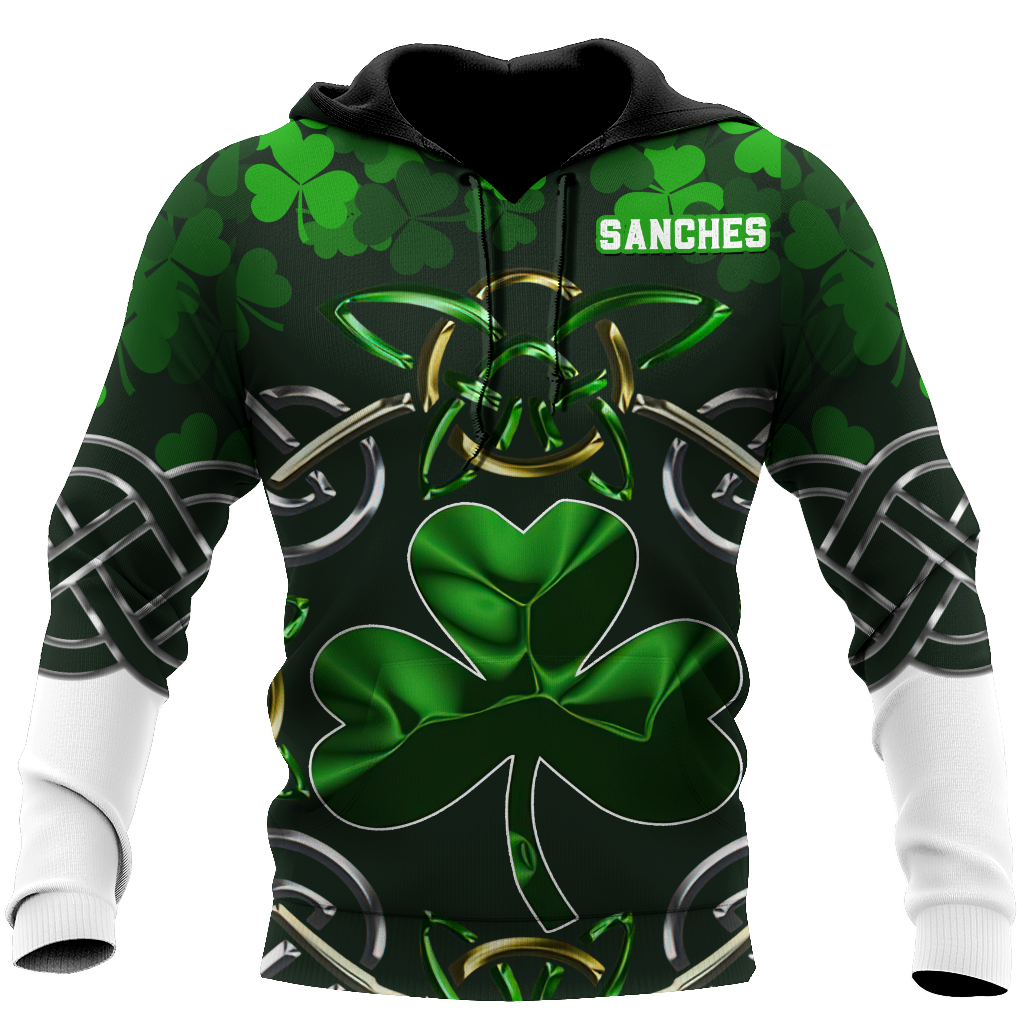 Customize Name Celtic Clover Hoodie For Men And Women MH02022102