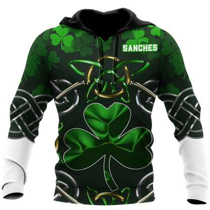 Customize Name Celtic Clover Hoodie For Men And Women MH02022102