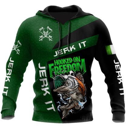 Ireland Fishing St.Patrick day Irish 3D print shirt