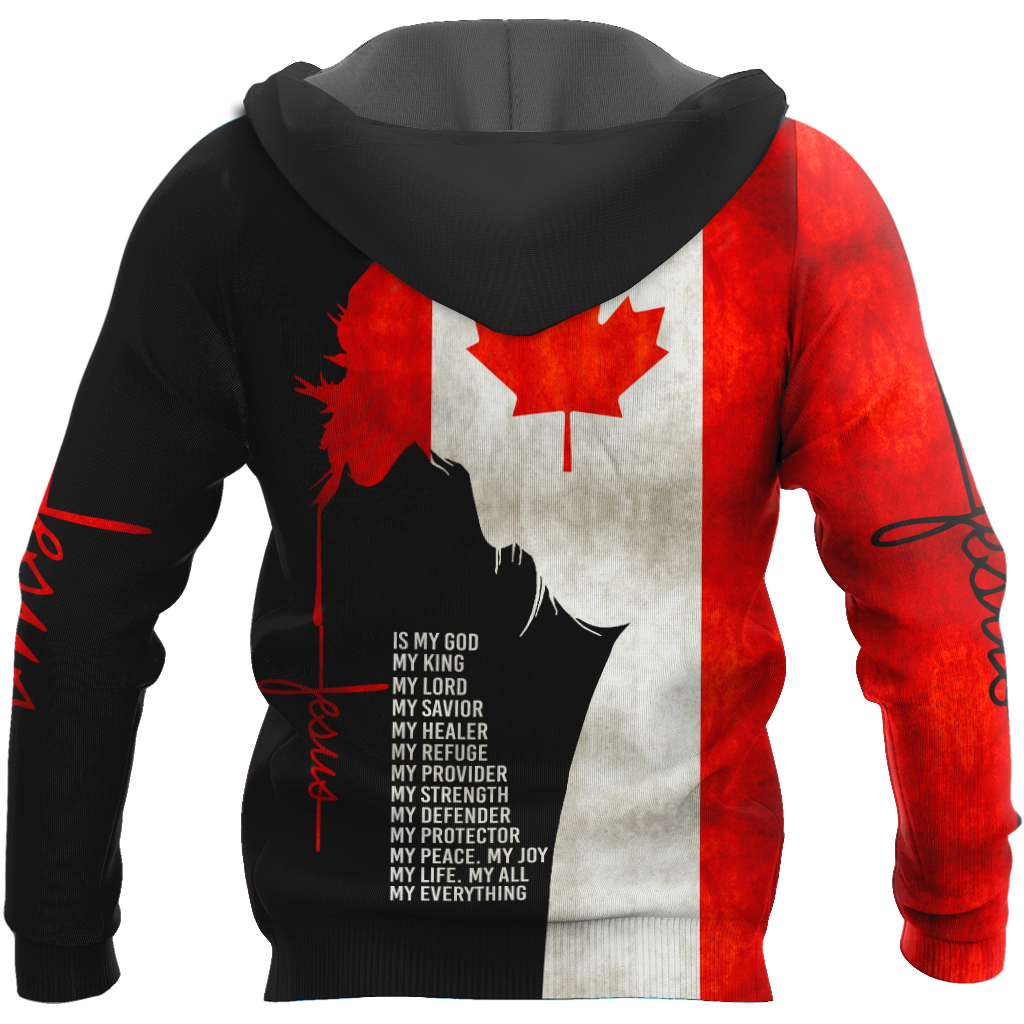 Jesus - Canada Flag 3D All Over Printed Shirts DA02032101