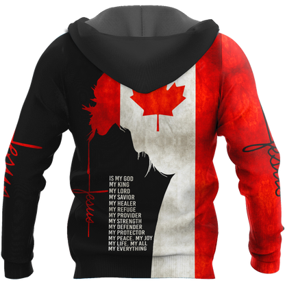 Jesus - Canada Flag 3D All Over Printed Shirts DA02032101
