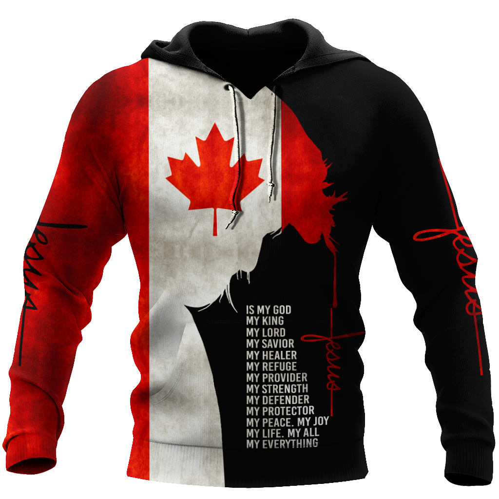 Jesus - Canada Flag 3D All Over Printed Shirts DA02032101