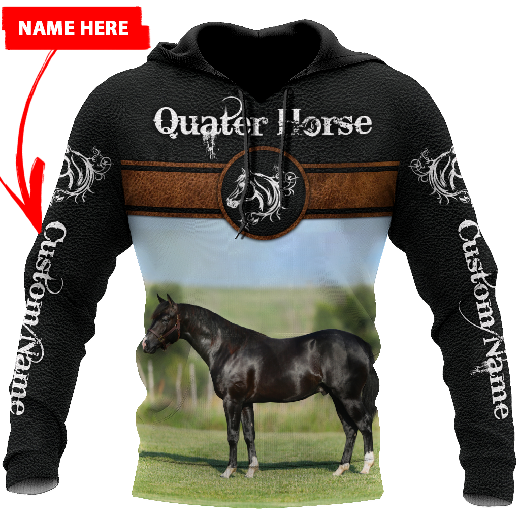 Personalized Name Quarter Horse Lovers 3D All Over Printed Unisex Shirts