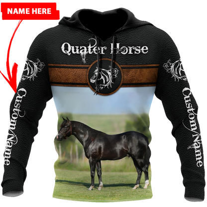 Personalized Name Quarter Horse Lovers 3D All Over Printed Unisex Shirts