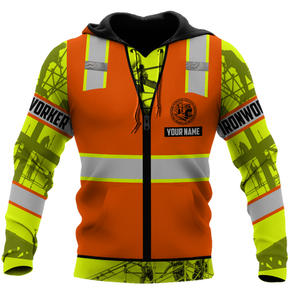 Personalized Ironworker Safety Just The Tip I Promise 3D Printed Unisex Shirts TN