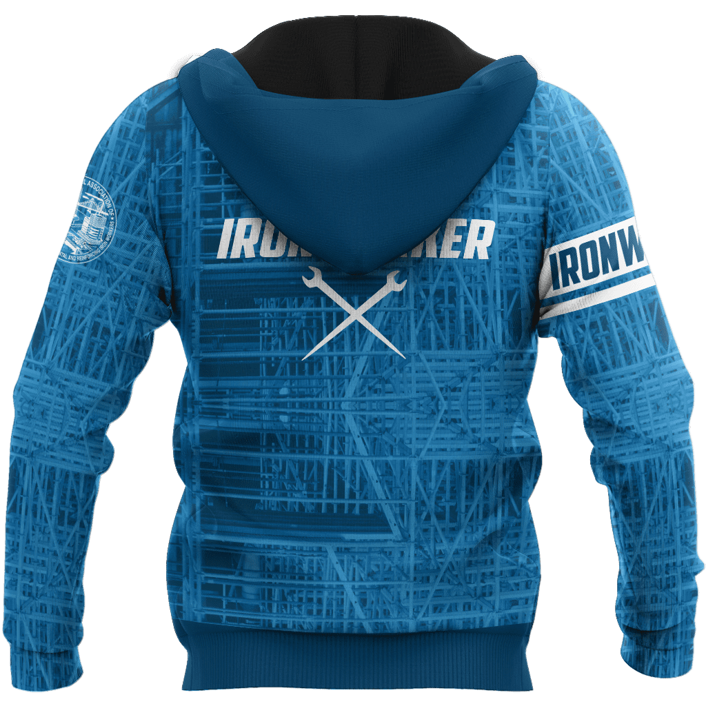 Premium 3D Printed Unisex Navy Ironworker Shirt MEI