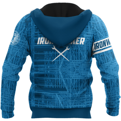 Premium 3D Printed Unisex Navy Ironworker Shirt MEI