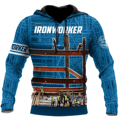Premium 3D Printed Unisex Navy Ironworker Shirt MEI
