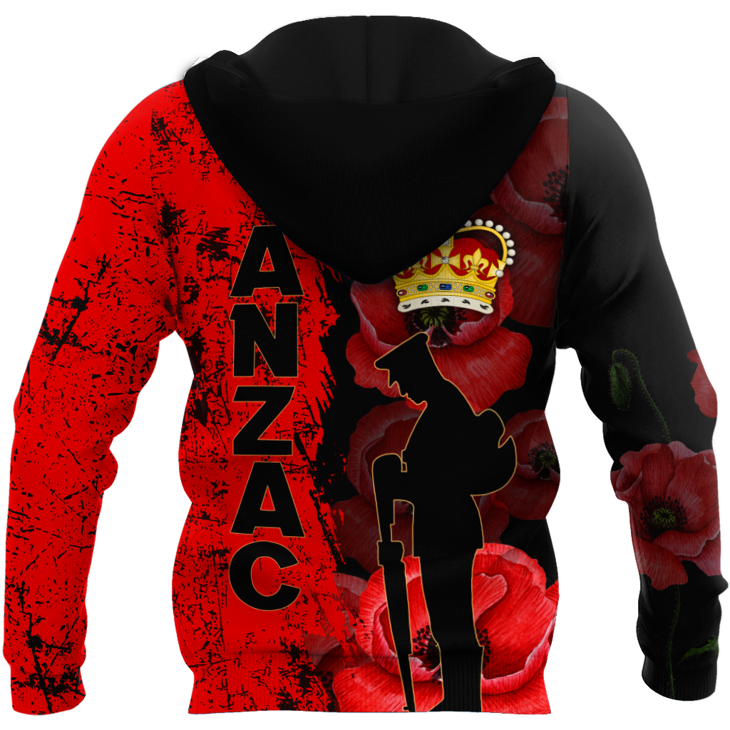 Anzac Day New Zealand Poppy 3D Printed Unisex Shirts TN NTN02042101