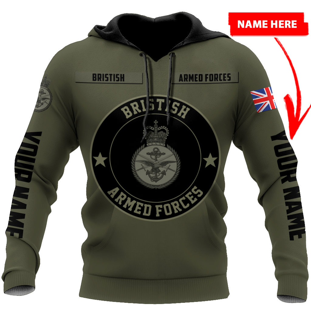 Personalized Name XT 3D Printed Bristish Veteran Shirts PD02042102