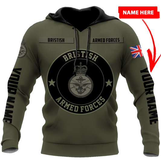 Personalized Name XT 3D Printed Bristish Veteran Shirts PD02042102