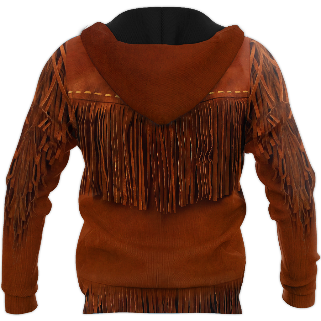 Native Cowboy Jacket No23 Cosplay 3D Over Printed Unisex Deluxe Hoodie ML