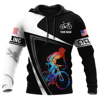 Personalized Cycling 3D All Over Printed Hoodie
