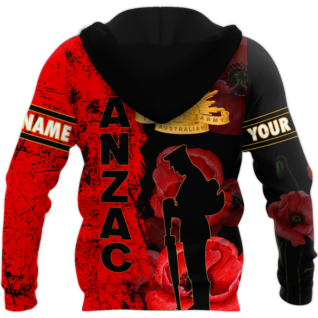 Premium Personalized Anzac Day Poppy 3D Printed Unisex Shirts TN