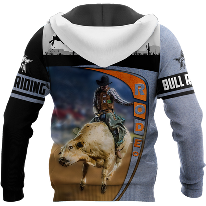 Personalized Name Bull Riding 3D All Over Printed Unisex Shirts Desert