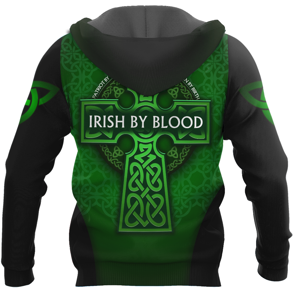 Premium Unisex Hoodie Irish St.Patrick Day Irish By Blood ML