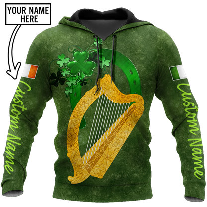 Premium Personalized Unisex All Over Printed Irish Symbols Shirts MEI