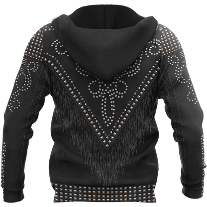Native Cowboy Jacket No22 Cosplay 3D Over Printed Unisex Deluxe Hoodie ML