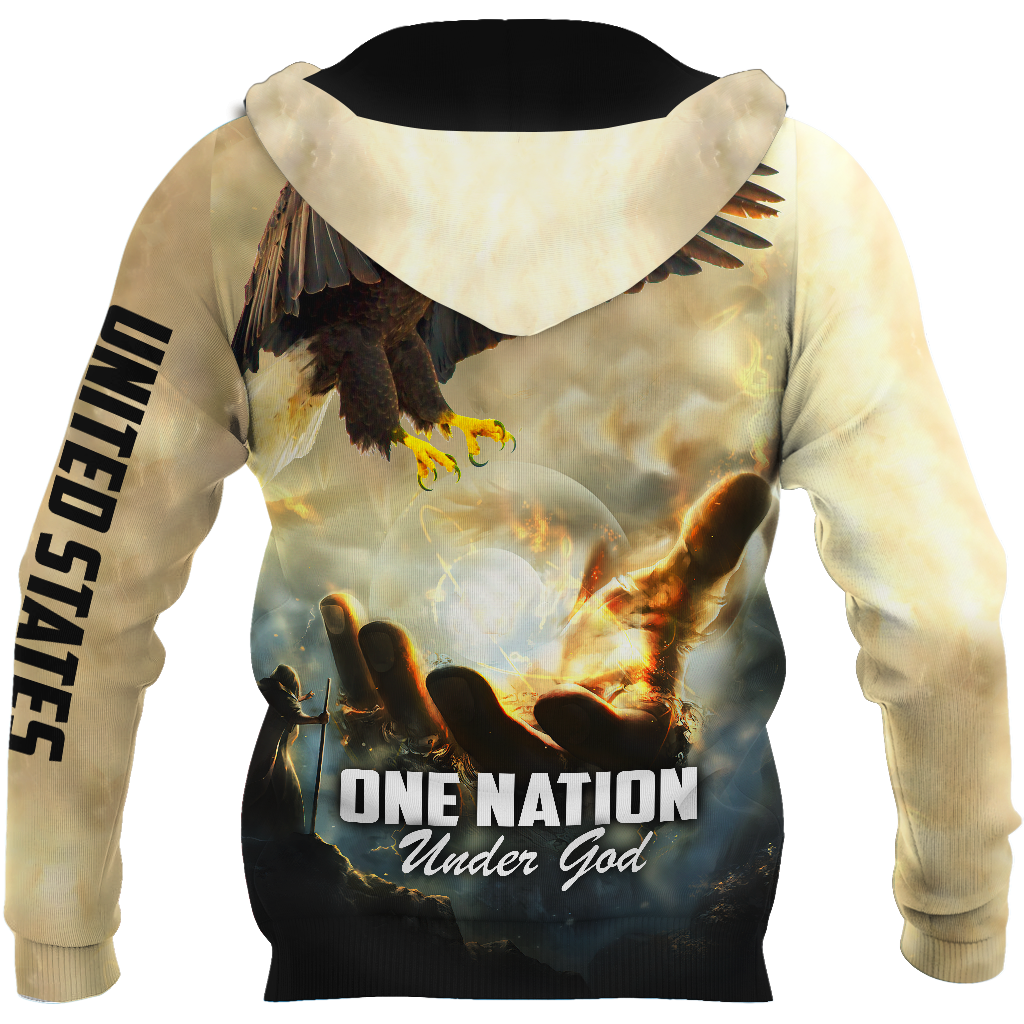 One Nation Under God  3D All Over Printed Unisex Shirts
