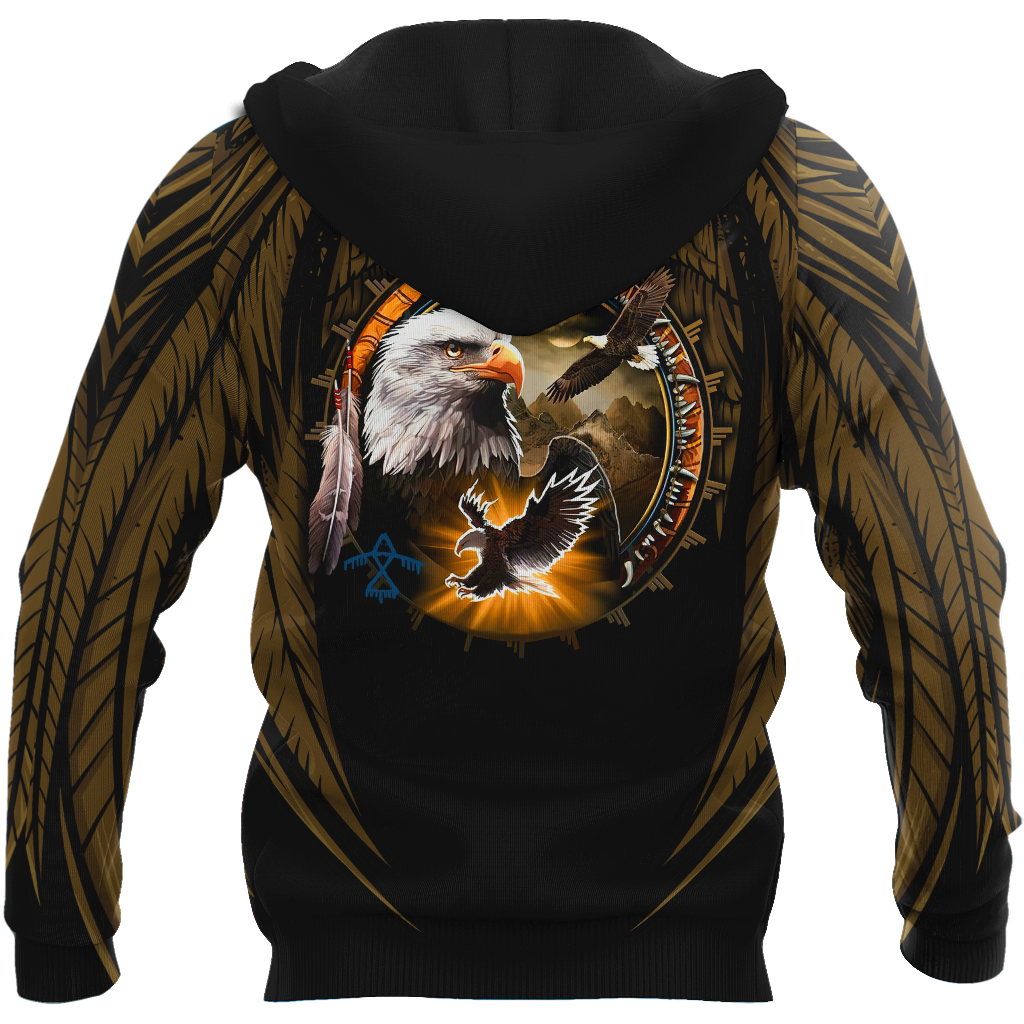 Eagle Native American 3D All Over Printed Unisex Shirts