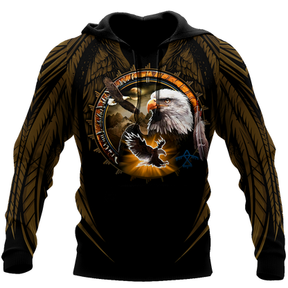 Eagle Native American 3D All Over Printed Unisex Shirts