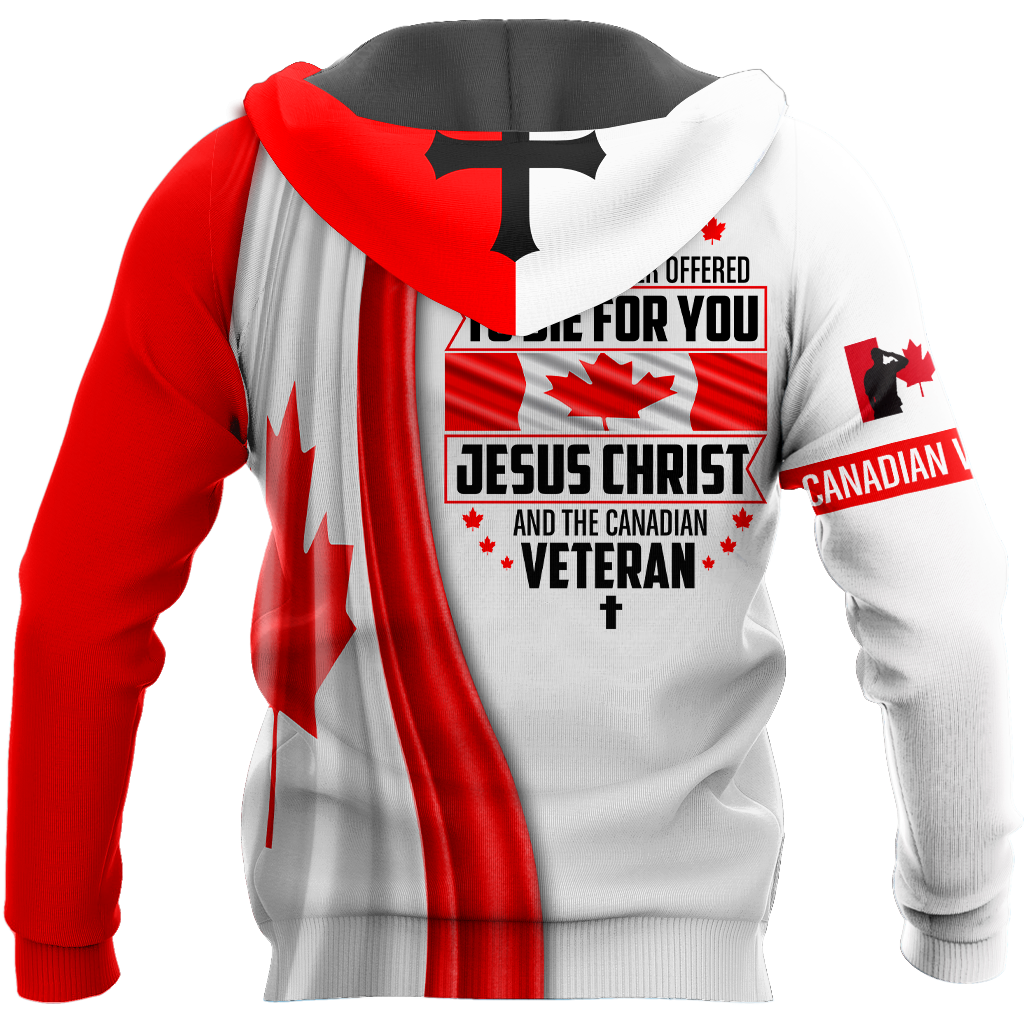 Canadian Veteran - Jesus 3D All Over Printed Shirts SN03032103.S1