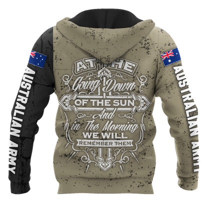 Custom name Australian Army Camo 3D Design Print Shirts