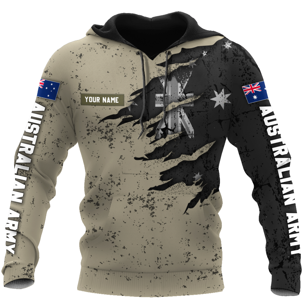 Custom name Australian Army Camo 3D Design Print Shirts