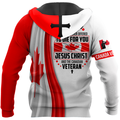 Canadian Veteran - Jesus 3D All Over Printed Shirts SN03032103