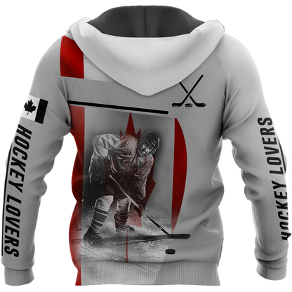3D All Over Printed Hockey Canada Unisex Shirts SN03032105 Custom Name XT