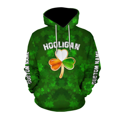 3D All Over Printed  Irish   St Patrick Day Unisex Shirts Custom Name XT