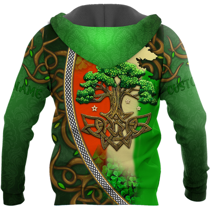 Premium Personalized Name Irish Saint Patrick's Day 3D All Over Printed Unisex Shirts