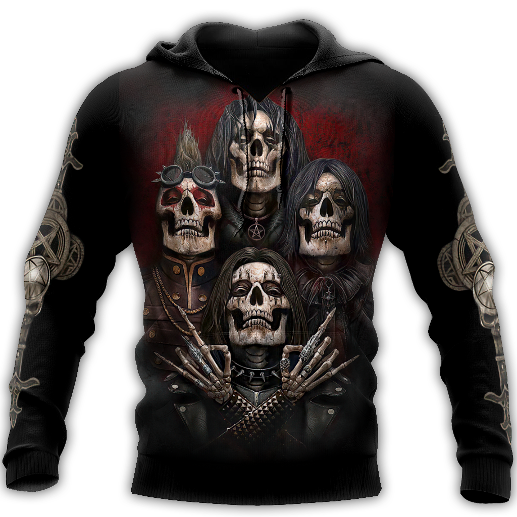 Skull Boy Band Hoodie For Men And Women NTN04032105
