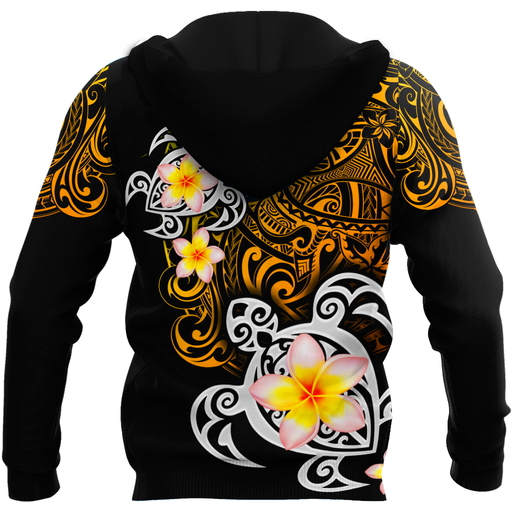 Amazing Polynesian Turtle Tattoo Personalized Unisex Deluxe Hoodie ML