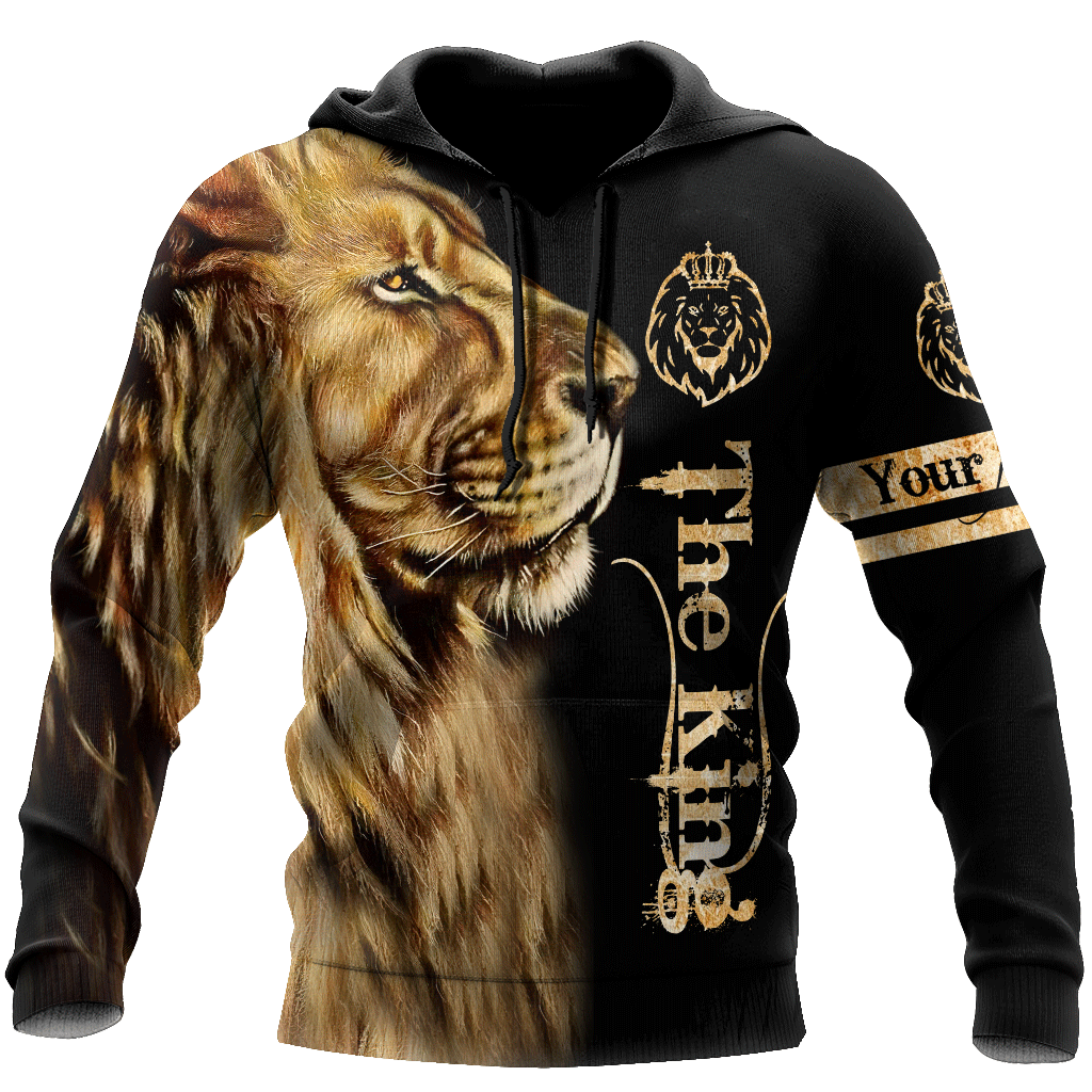 Gift For Dad Custom Name King Lion 3D All Over Printed Unisex Shirts