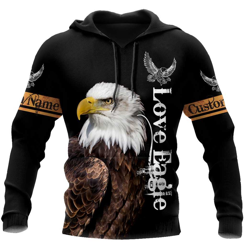 Personalized Name Eagle 3D All Over Printed Shirts For Men and Women