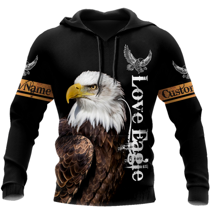 Personalized Name Eagle 3D All Over Printed Shirts For Men and Women