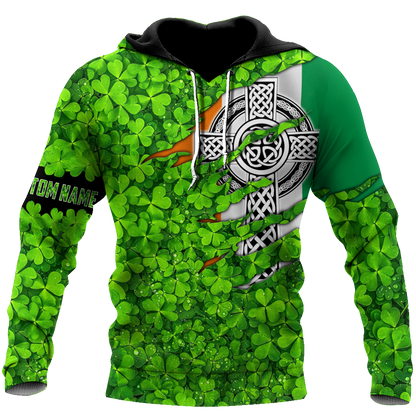 Premium Personalized Name Irish Saint Patrick's Day 3D All Over Printed Unisex Shirts