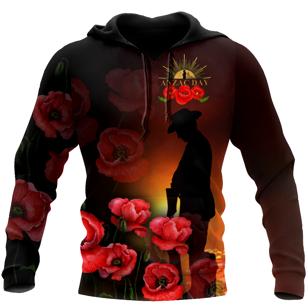Premium Anzac Day Poppy 3D Printed Unisex Shirts TN NTN05042104