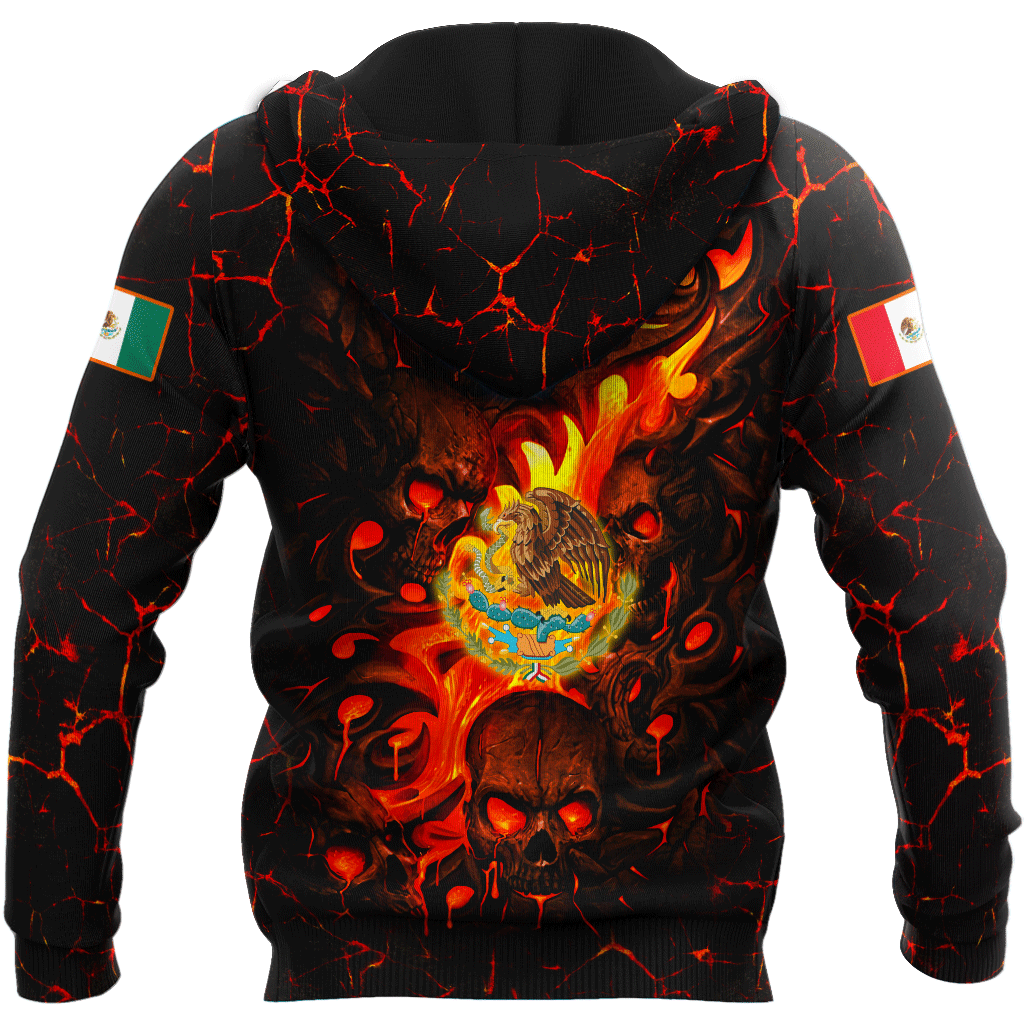 Mexican Skull 3D All Over Printed Unisex Hoodie