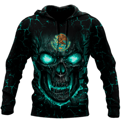 Mexican Skull 3D All Over Printed Unisex Hoodie