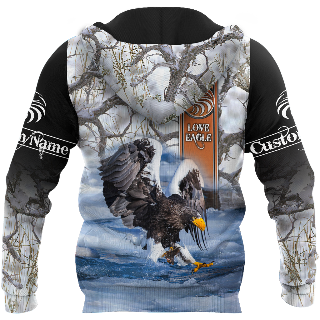 Personalized Name Eagle 3D All Over Printed Shirts For Men and Women