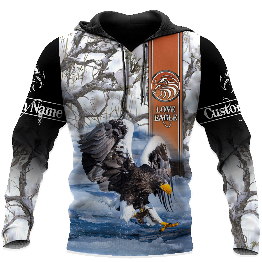 Personalized Name Eagle 3D All Over Printed Shirts For Men and Women